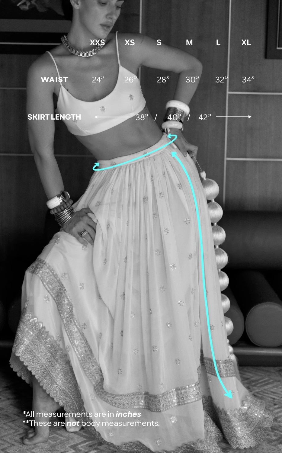 Zoya Lehenga - White Embroidered Skirt with Laces