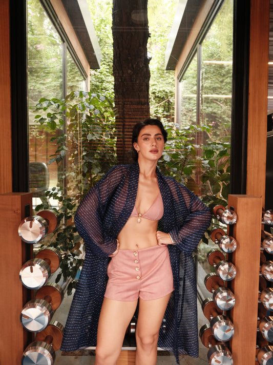 Mila Shrug - Oversized Overlay in Leheriya