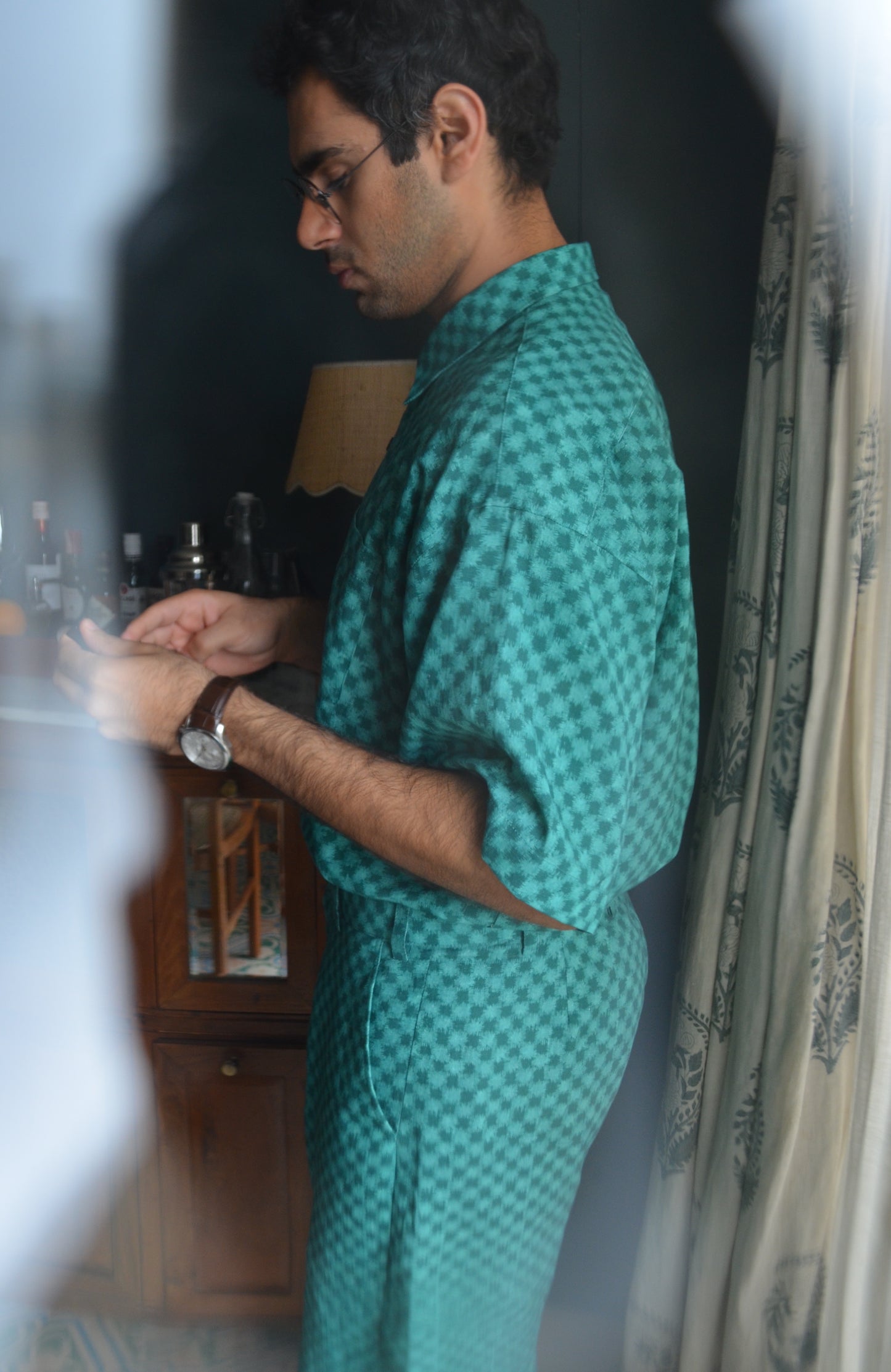 The Adam Shirt - Classic Checked Print - Green