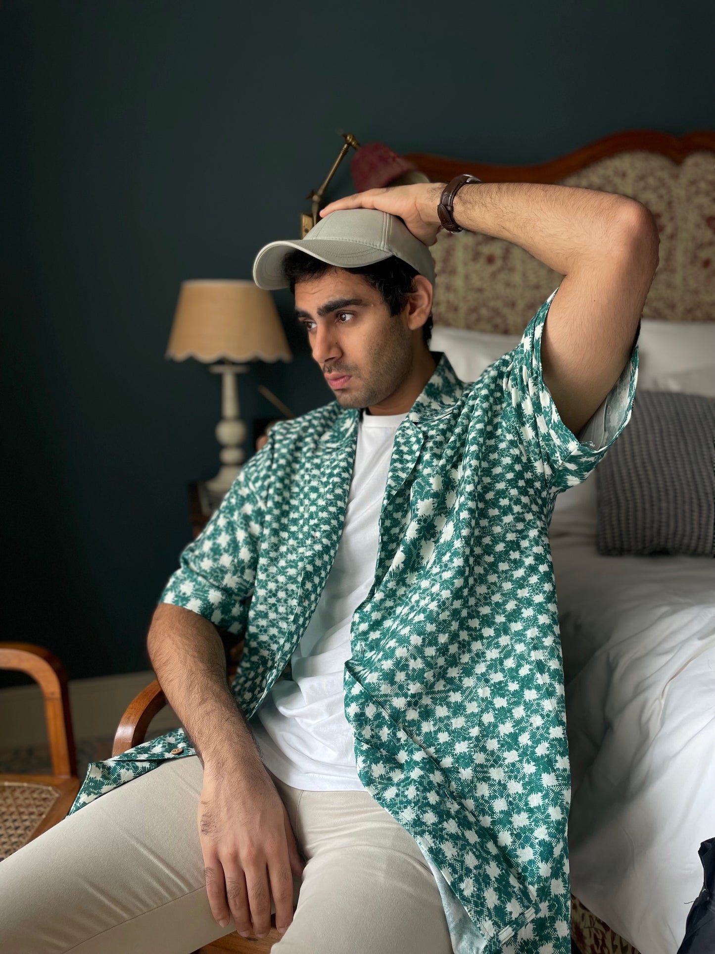 The Asher Shirt - Green Checkered Print